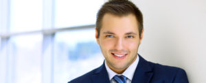 young man wearing suit