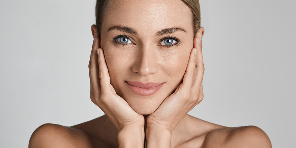 Female Model Looking Happy with Cosmetic Laser Treatment